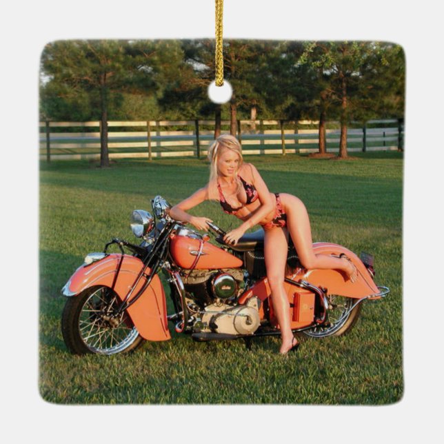 Indian Girl Keramikornament (Rückseite)