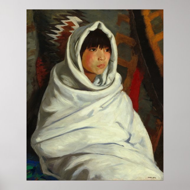 Indian Girl - Robert Henri Fine Art Poster (Vorne)