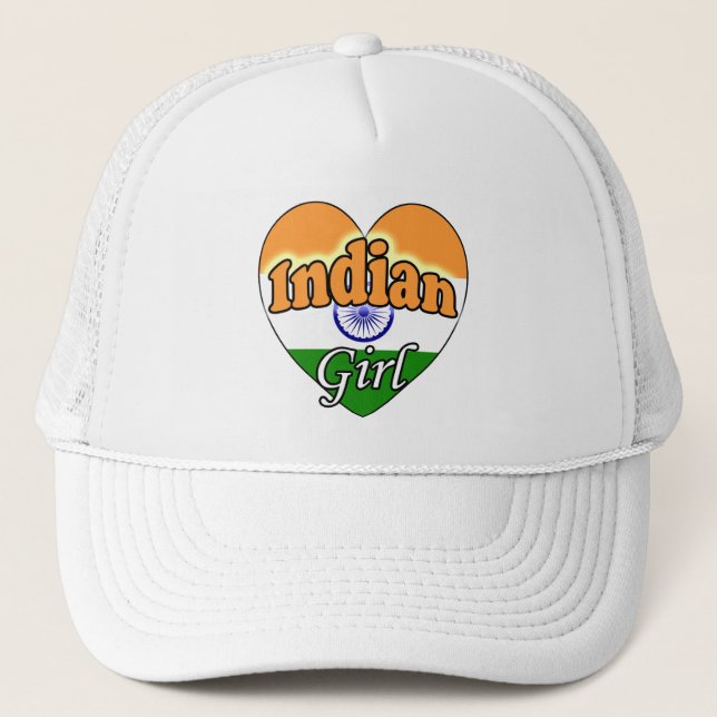Indian Girl Truckerkappe (Vorderseite)