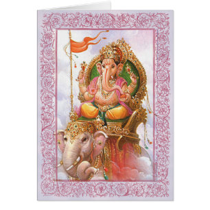 Indian Gods/Ganesha - Notecard