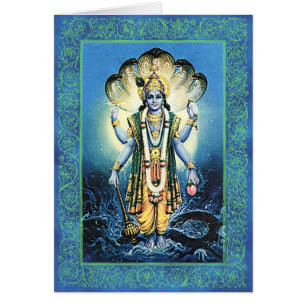 Indian Gods/Vishnu - Notecard