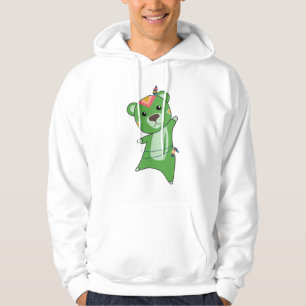 Indian Green Bar Fashion Teddy Feather Hoodie
