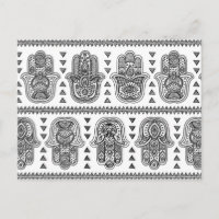 Indian Hand Drawn Hamsa Doodle