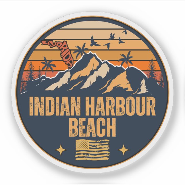 Indian Harbour Beach, Florida Aufkleber (Vorderseite)