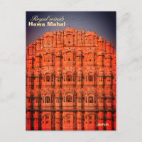 Indian Hawa mahal Jaipur Postkarte