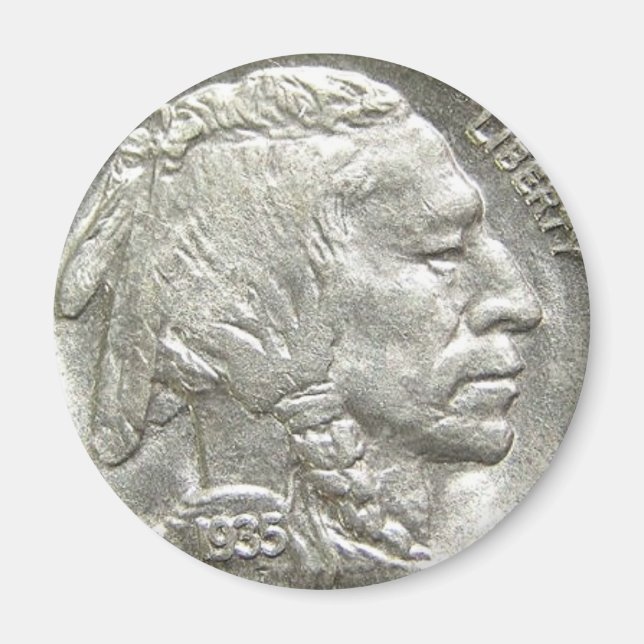 INDIAN HEAD NICKEL MAGNET (Vorne)