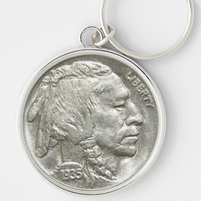 INDIAN HEAD NICKEL SCHLÜSSELANHÄNGER (Vorne)