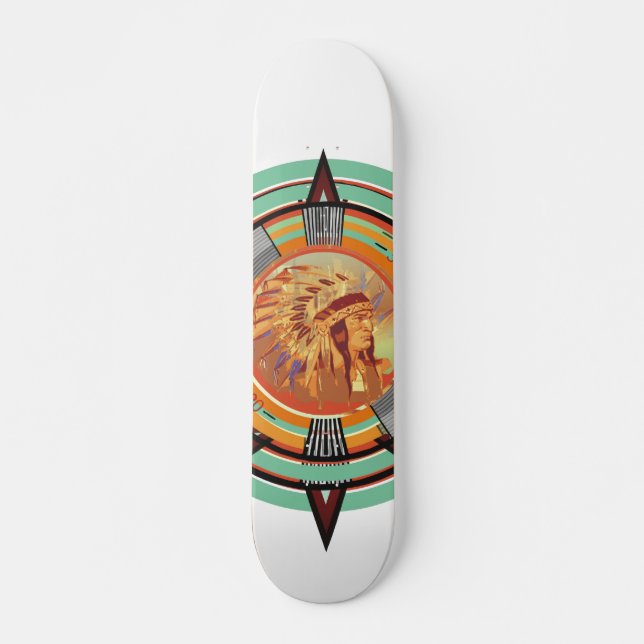 Indian Head Test Pattern Skateboard (Vorne)