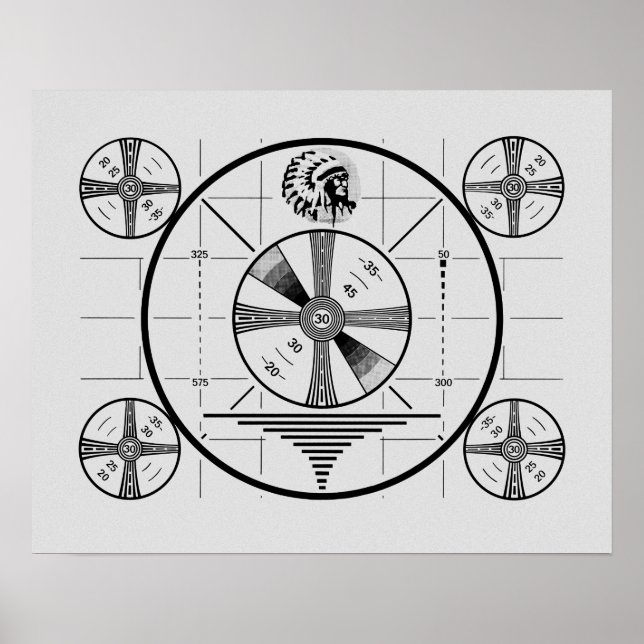 Indian-Head-Testbild Poster (Vorne)