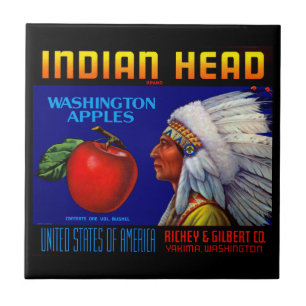 Indian Head Washington Äpfel Fliese