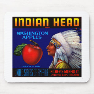 Indian Head Washington Äpfel Mousepad
