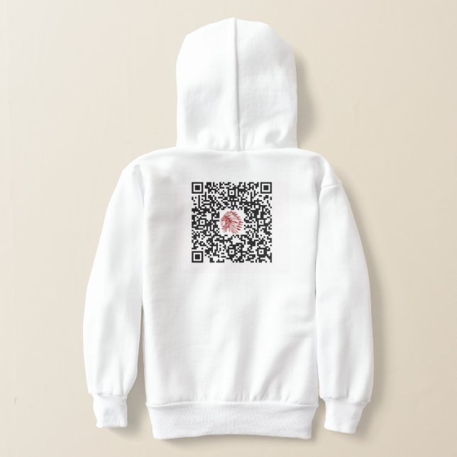 "Indian Hills Elementary Chiefs Bio Hoodie-QR Hoodie (AblageHinten)