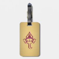 Indian Hindu God Ganesh /Ganesha Gold Maroon