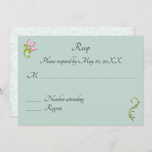 Indian Hindu Peacock Wedding RSVP Einladung