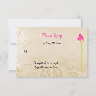 Indian Hindu Wedding Invitation UAWG RSVP Karte