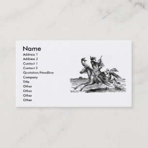 Indian Horseback Business Card Visitenkarte