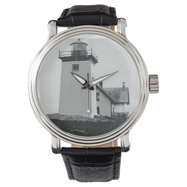 Indian Island Lighthouse Armbanduhr (Vorderseite)