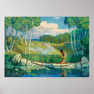 Indian Liebe Call, 1927 von Newell Convers Wyeth Poster