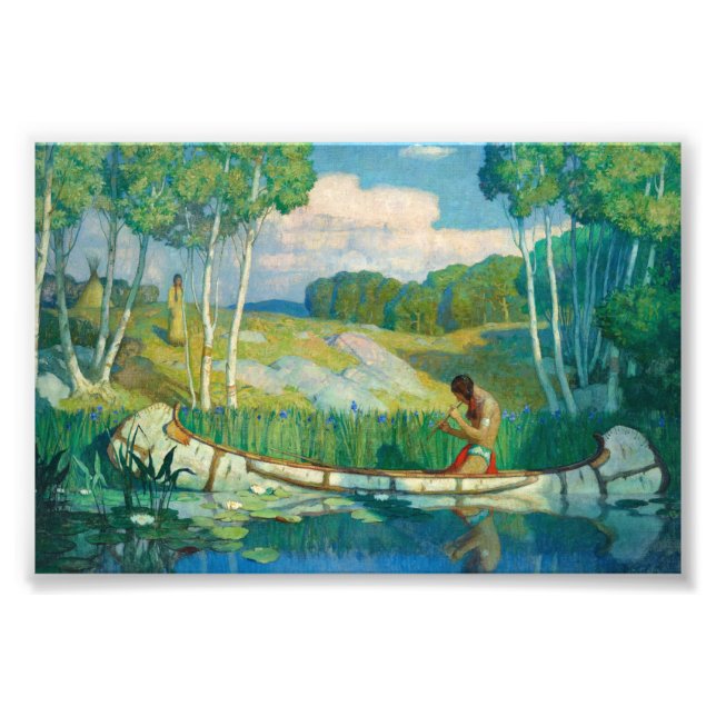 Indian Liebe Call von Newell Convers Wyeth Fotodruck (Vorne)