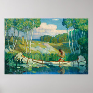 Indian Liebe Call von Newell Convers Wyeth Poster