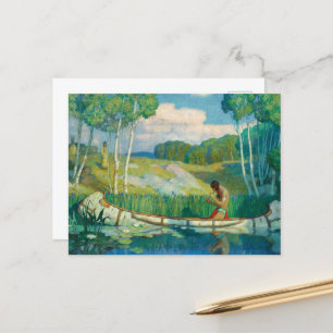 Indian Liebe Call von Newell Convers Wyeth Postkarte