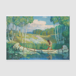 Indian Liebe Call von Newell Convers Wyeth Seidenpapier