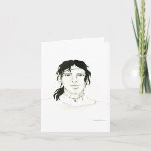 Indian Man Note Card Karte