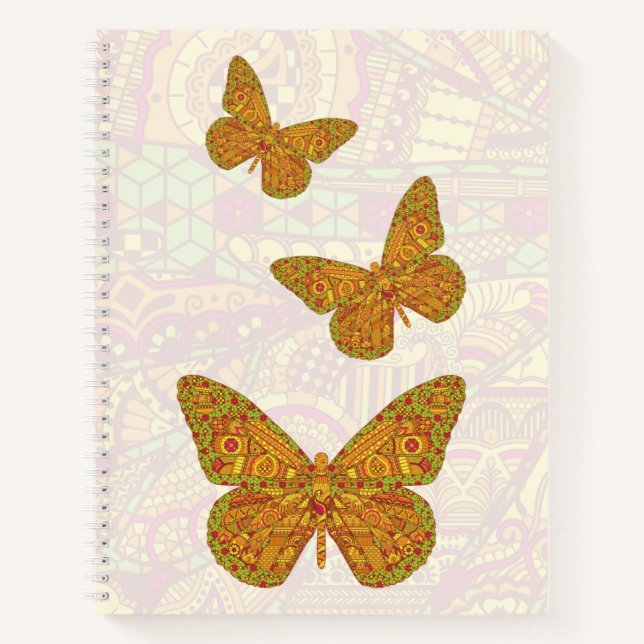 Indian Monarch Spiral Notebook Notizbuch (Vorderseite)