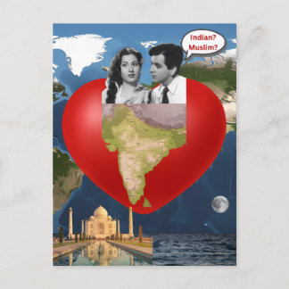 Indian Muslim Postkarte