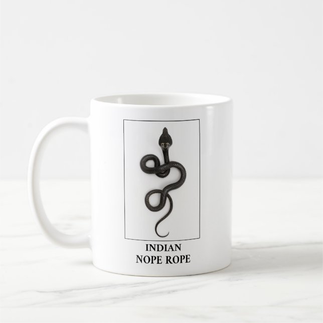 Indian Nope Rope - Cobra Snake Danger Kaffeetasse (Links)
