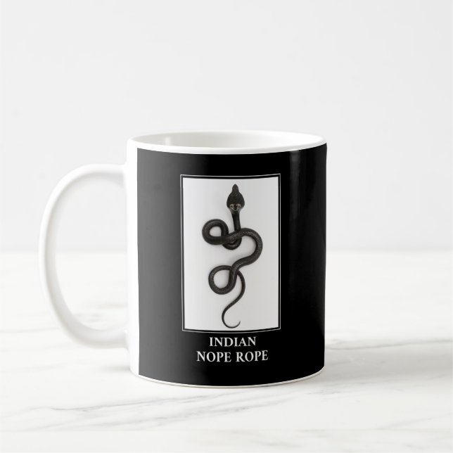 Indian Nope Rope - Cobra Snake Danger Kaffeetasse (Links)
