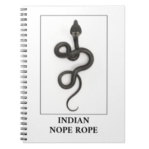 Indian Nope Rope - Cobra Snake Danger Notizblock