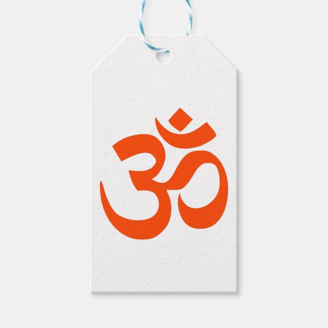 Indian Om Symbol Geschenkanhänger (Vorderseite)