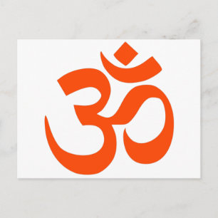 Indian Om Symbol Postkarte