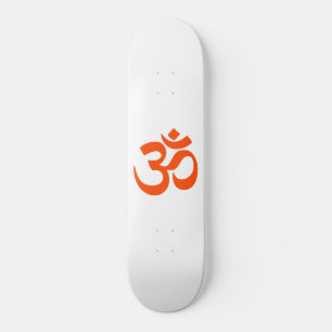 Indian Om Symbol Skateboard