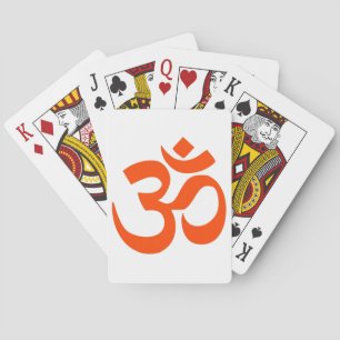 Indian Om Symbol Spielkarten