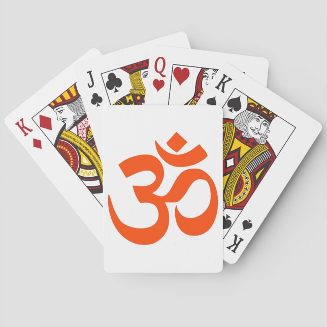 Indian Om Symbol Spielkarten (Rückseite)