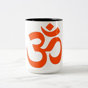 Indian Om Symbol Zweifarbige Tasse