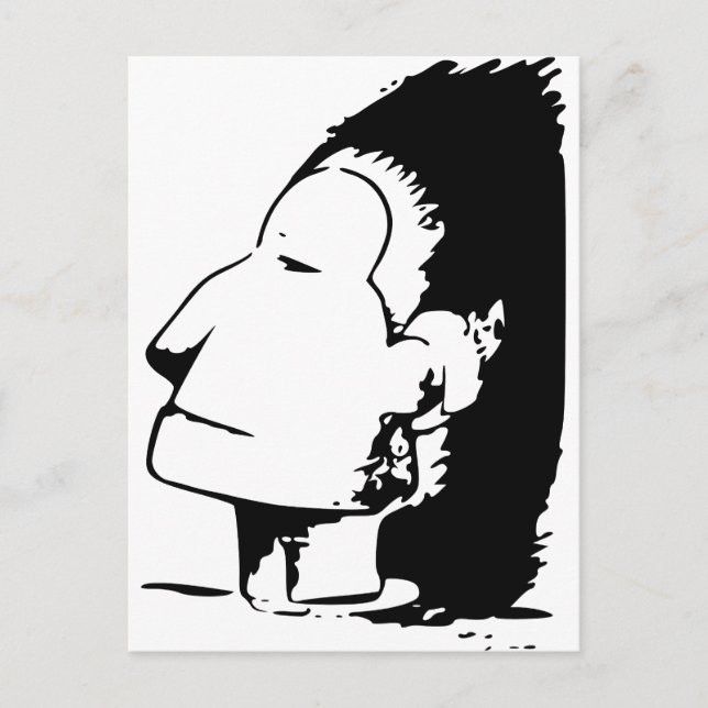 Indian or Eskimo Optical Illusion Postkarte (Vorderseite)