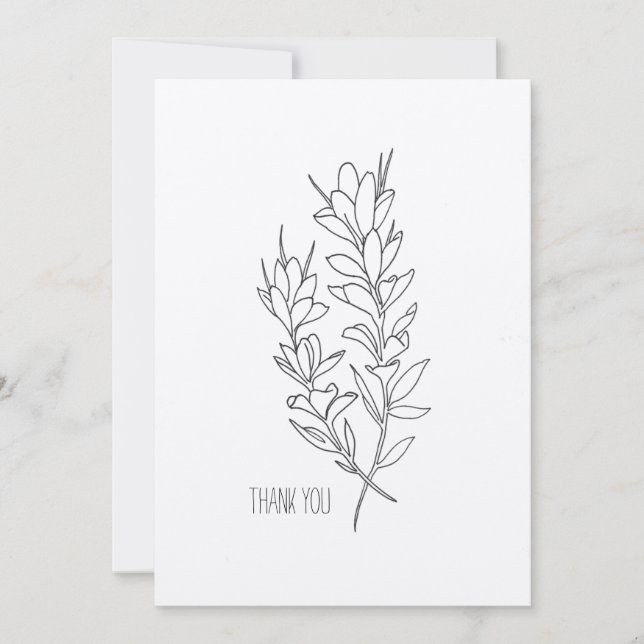 Indian Paintbrush Dankeschön Karte (Vorderseite)