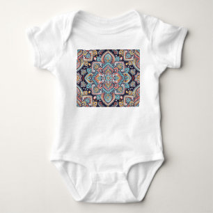 Indian Paisley: Ethnisches Mandala Muster Baby Strampler