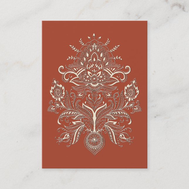 Indian Paisley II - Visitenkarte (Vorderseite)
