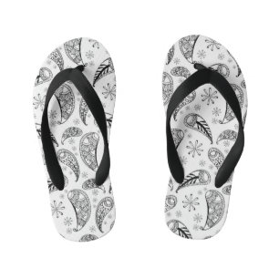 Indian Paisley Pattern Mankolam Kinderbadesandalen
