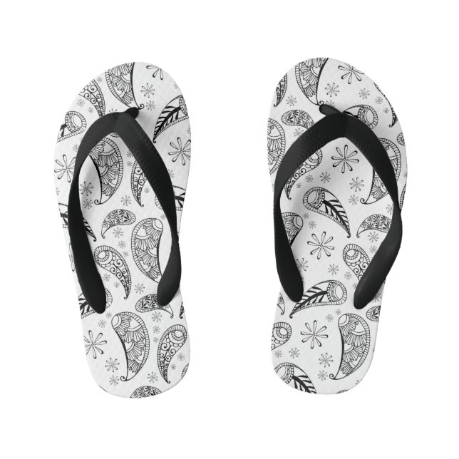 Indian Paisley Pattern Mankolam Kinderbadesandalen (Fußbett)