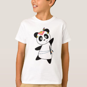 Indian Panda Bear Fashing Teddy Feather Niedlich T-Shirt