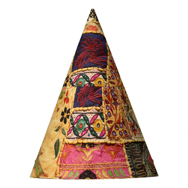 Indian Patchwork: Hampi Market Cloth. Partyhütchen (Vorderseite)