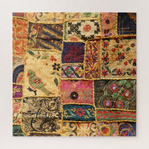 Indian Patchwork: Hampi Market Cloth. Puzzle