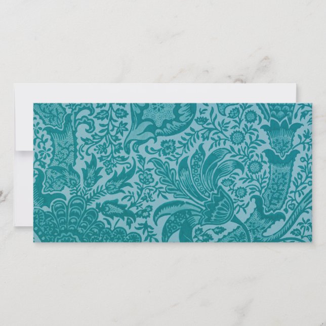 Indian Pattern (von William Morris) Card Karte (Vorderseite)