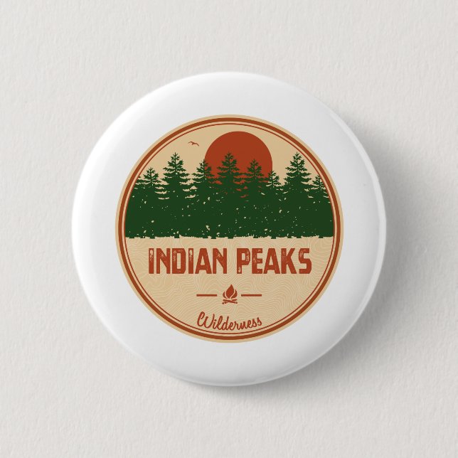 Indian Peaks Wilderness Colorado Button (Vorderseite)