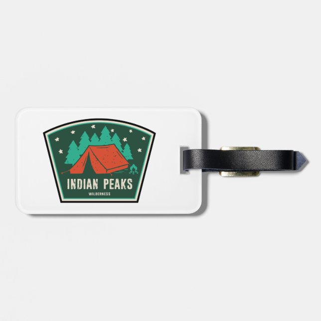 Indian Peaks Wilderness Colorado Camping Gepäckanhänger (Rückseite horizontal)